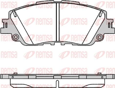 Remsa 1787.00 - Тормозные колодки, дисковые, комплект autosila-amz.com