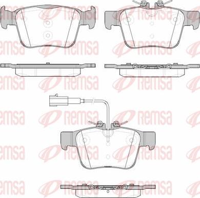 Remsa 1722.01 - Тормозные колодки, дисковые, комплект autosila-amz.com