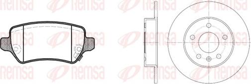 Remsa 8957.00 - Дисковый тормозной механизм, комплект autosila-amz.com