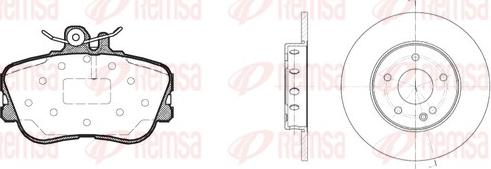 Remsa 8445.00 - Дисковый тормозной механизм, комплект autosila-amz.com