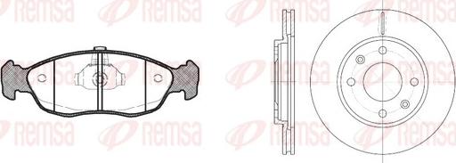 Remsa 8461.02 - Дисковый тормозной механизм, комплект autosila-amz.com