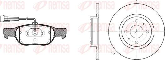 Remsa 8588.00 - Дисковый тормозной механизм, комплект autosila-amz.com