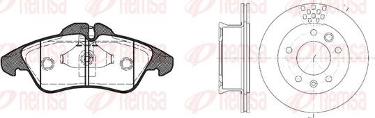 Remsa 8578.01 - Дисковый тормозной механизм, комплект autosila-amz.com