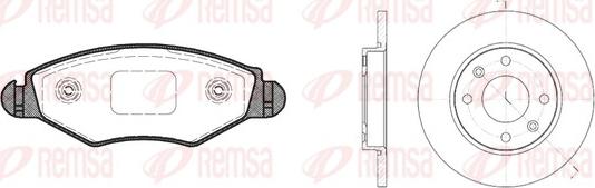 Remsa 8643.04 - Дисковый тормозной механизм, комплект autosila-amz.com