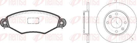 Remsa 8643.02 - Дисковый тормозной механизм, комплект autosila-amz.com