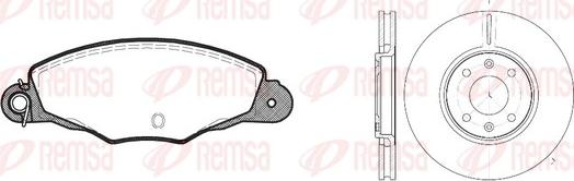 Remsa 8659.00 - Дисковый тормозной механизм, комплект autosila-amz.com