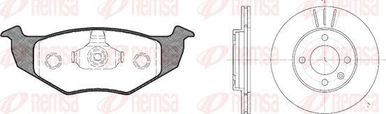 Remsa 8609.04 - Дисковый тормозной механизм, комплект autosila-amz.com