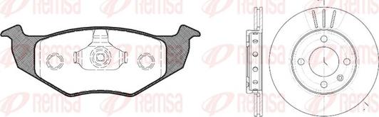 Remsa 8609.02 - Дисковый тормозной механизм, комплект autosila-amz.com