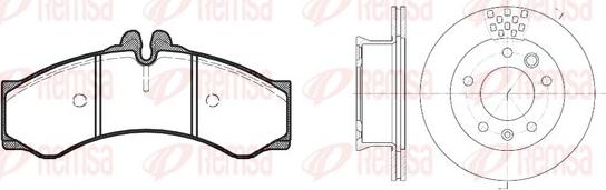 Remsa 8614.00 - Дисковый тормозной механизм, комплект autosila-amz.com