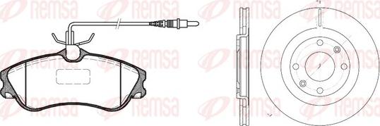 Remsa 8634.00 - Дисковый тормозной механизм, комплект autosila-amz.com