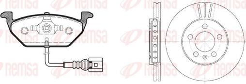 Remsa 8633.09 - Дисковый тормозной механизм, комплект autosila-amz.com