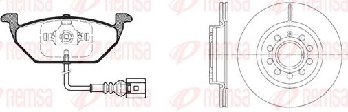 Remsa 8633.05 - Дисковый тормозной механизм, комплект autosila-amz.com