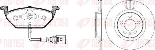 Remsa 8633.01 - Дисковый тормозной механизм, комплект autosila-amz.com