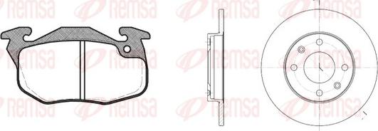 Remsa 8192.07 - Дисковый тормозной механизм, комплект autosila-amz.com