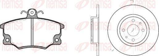 Remsa 8146.01 - Дисковый тормозной механизм, комплект autosila-amz.com