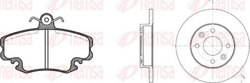 Remsa 8141.04 - Дисковый тормозной механизм, комплект autosila-amz.com