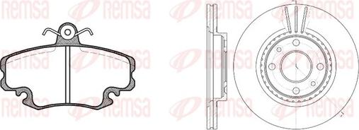 Remsa 8141.06 - Дисковый тормозной механизм, комплект autosila-amz.com