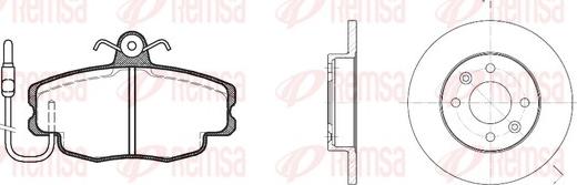 Remsa 8141.00 - Дисковый тормозной механизм, комплект autosila-amz.com