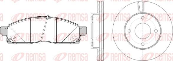 Remsa 81434.00 - Дисковый тормозной механизм, комплект autosila-amz.com