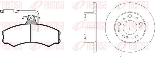 Remsa 8143.00 - Дисковый тормозной механизм, комплект autosila-amz.com