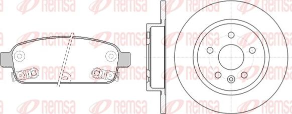 Remsa 81432.00 - Дисковый тормозной механизм, комплект autosila-amz.com