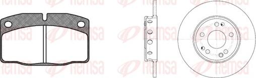 Remsa 8101.01 - Дисковый тормозной механизм, комплект autosila-amz.com