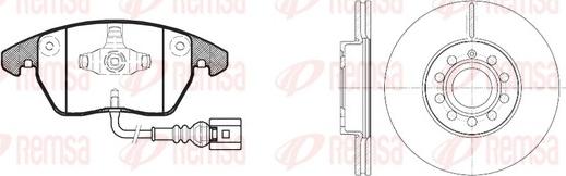 Remsa 81030.00 - Дисковый тормозной механизм, комплект autosila-amz.com