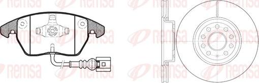 Remsa 81030.02 - Дисковый тормозной механизм, комплект autosila-amz.com