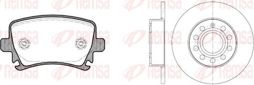 Remsa 81031.01 - Дисковый тормозной механизм, комплект autosila-amz.com