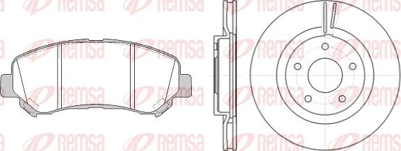 Remsa 81318.00 - Дисковый тормозной механизм, комплект autosila-amz.com