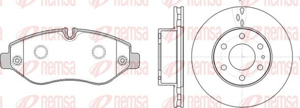 Remsa 81245.02 - Дисковый тормозной механизм, комплект autosila-amz.com