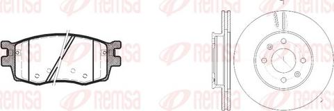 Remsa 81208.00 - Дисковый тормозной механизм, комплект autosila-amz.com