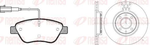 Remsa 8858.01 - Дисковый тормозной механизм, комплект autosila-amz.com