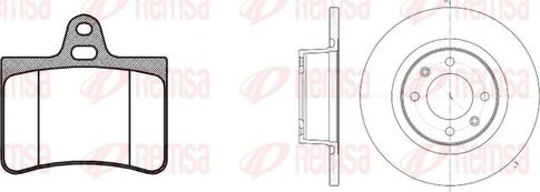 Remsa 8830.00 - Дисковый тормозной механизм, комплект autosila-amz.com