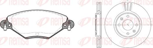 Remsa 8828.00 - Дисковый тормозной механизм, комплект autosila-amz.com