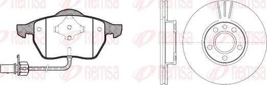 Remsa 8390.05 - Дисковый тормозной механизм, комплект autosila-amz.com