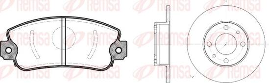 Remsa 8372.00 - Дисковый тормозной механизм, комплект autosila-amz.com