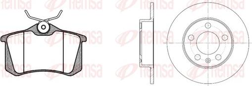 Remsa 8263.01 - Дисковый тормозной механизм, комплект autosila-amz.com