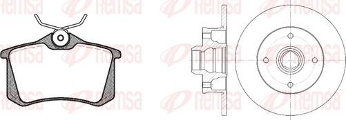 Remsa 8263.02 - Дисковый тормозной механизм, комплект autosila-amz.com