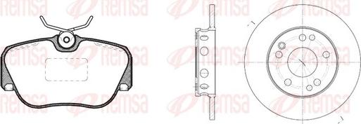 Remsa 8284.00 - Дисковый тормозной механизм, комплект autosila-amz.com