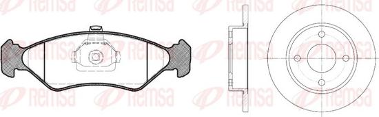 Remsa 8285.01 - Дисковый тормозной механизм, комплект autosila-amz.com