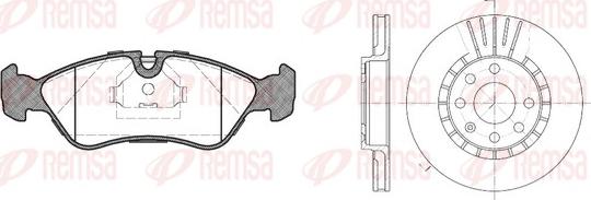 Remsa 8286.00 - Дисковый тормозной механизм, комплект autosila-amz.com