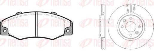 Remsa 8220.01 - Дисковый тормозной механизм, комплект autosila-amz.com