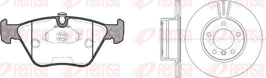 Remsa 8270.00 - Дисковый тормозной механизм, комплект autosila-amz.com