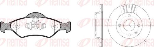 Remsa 8765.00 - Дисковый тормозной механизм, комплект autosila-amz.com
