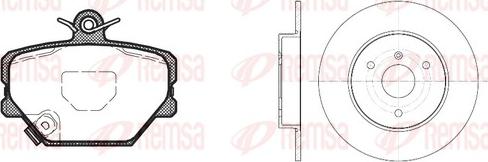 Remsa 8705.00 - Дисковый тормозной механизм, комплект autosila-amz.com