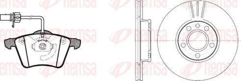 Remsa 8721.00 - Дисковый тормозной механизм, комплект autosila-amz.com