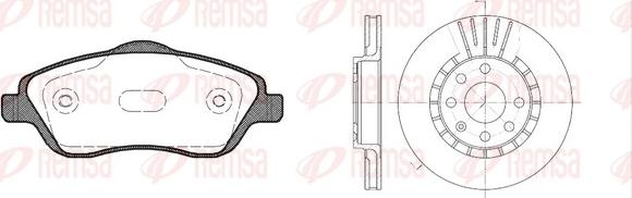Remsa 8774.04 - Дисковый тормозной механизм, комплект autosila-amz.com