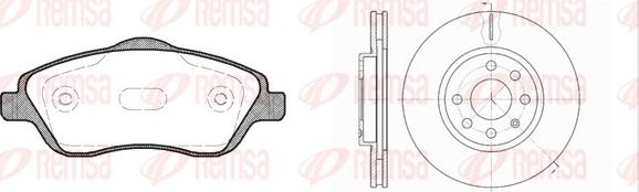 Remsa 8774.03 - Дисковый тормозной механизм, комплект autosila-amz.com