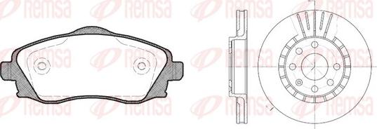 Remsa 8774.02 - Дисковый тормозной механизм, комплект autosila-amz.com